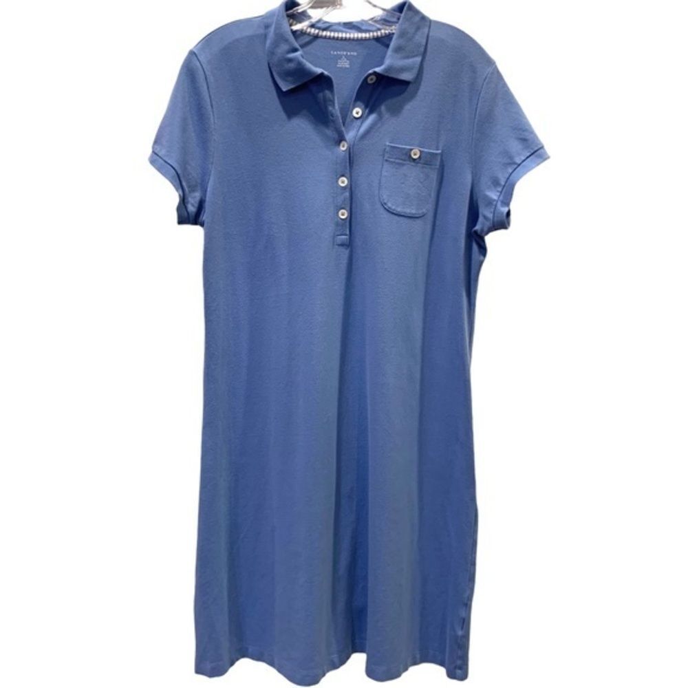 Lands’ End‎ Blue Cotton Dress L